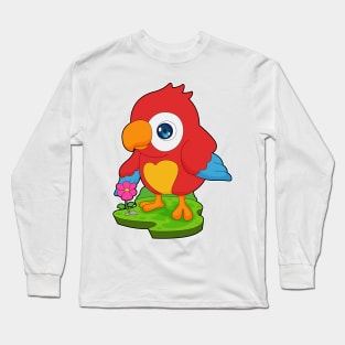 Parrot Flower Long Sleeve T-Shirt